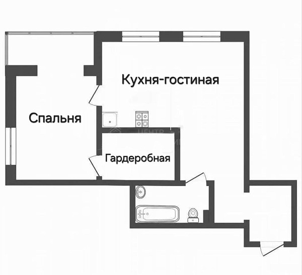 1-к квартира, 65 кв.м., улица Мельникайте, 2к4