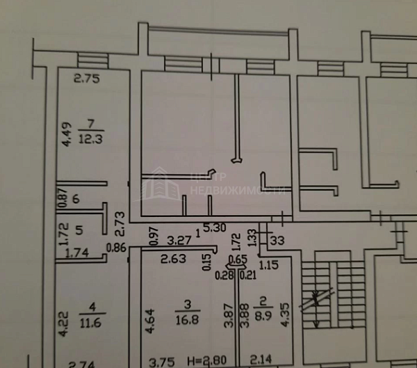 3-к квартира, 61 кв.м., улица Бурлаки, 14А