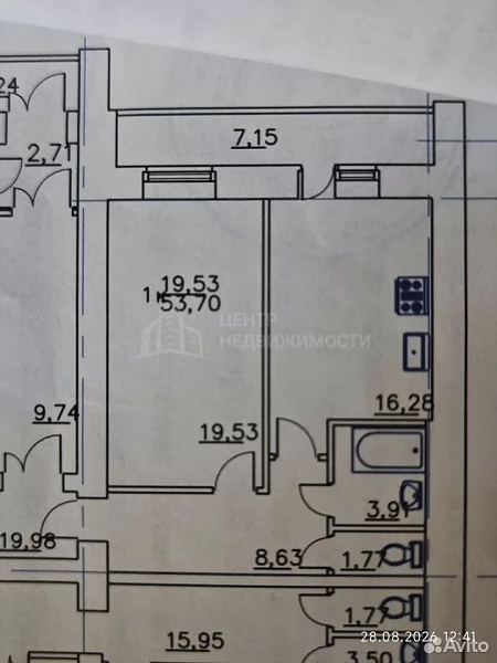 1-к квартира, 48 кв.м.
