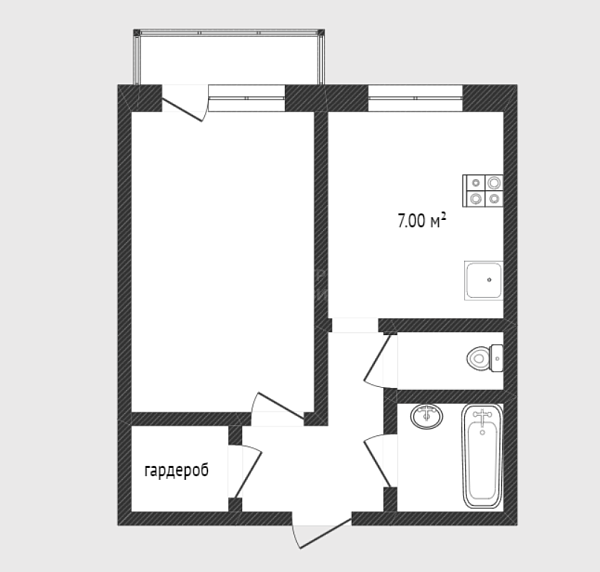 1-к квартира, 35 кв.м., Ткацкий проезд, 14