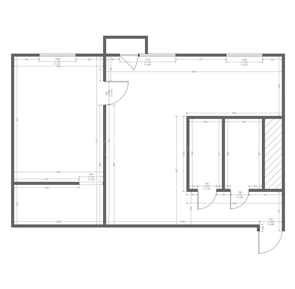 2-к квартира, 45 кв.м., Профсоюзная улица, 88 2-к квартира, 45 кв.м., Профсоюзная улица, 88