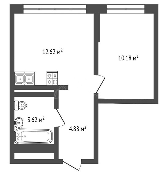 1-к квартира, 34 кв.м., улица Василия Малкова, 12