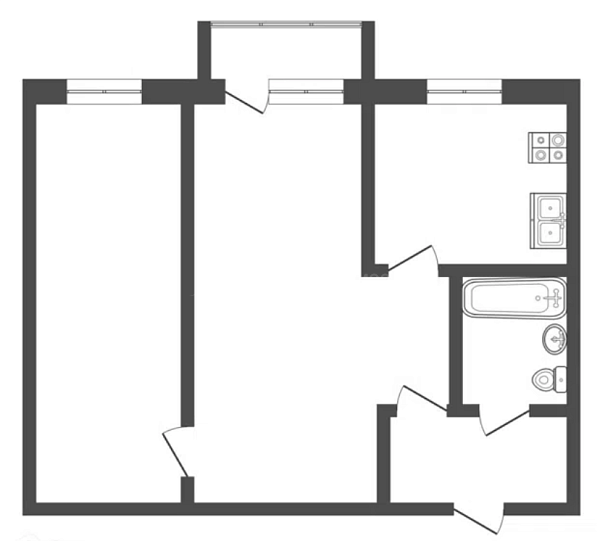2-к квартира, 41 кв.м., Колхозная улица, 2
