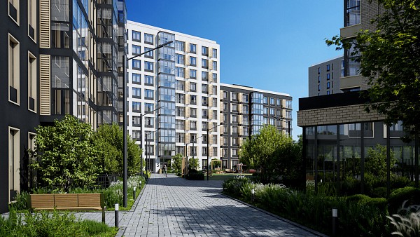 1-к квартира в новостройке, 36 кв.м.