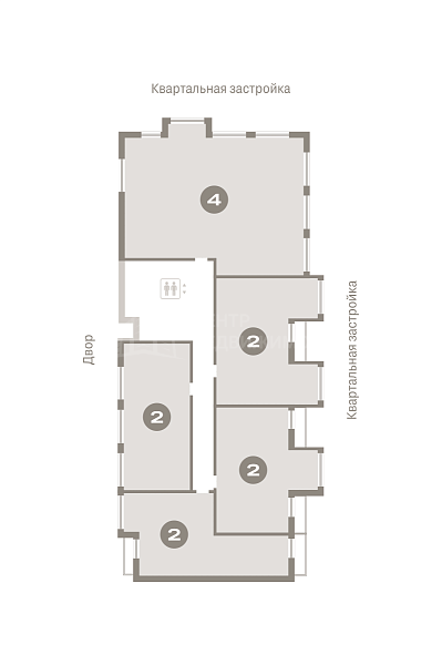 4-к квартира в новостройке, 155 кв.м.