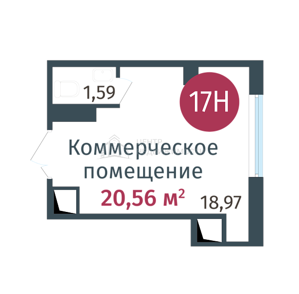 Квартира в новостройке, 20 кв.м., ул. Сергея Джанбровского,  д. 27, соор. 1