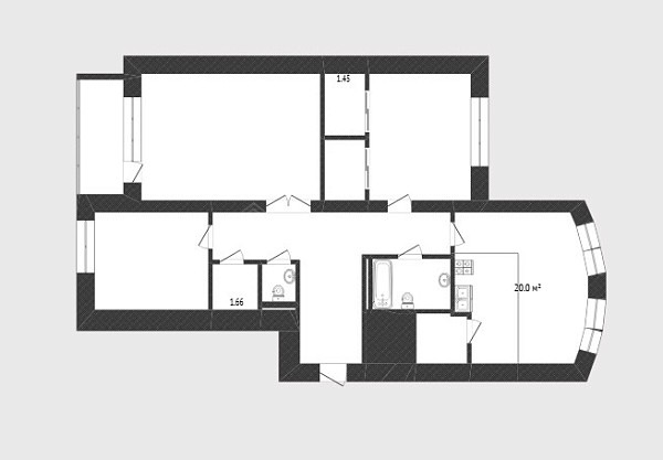 3-к квартира, 115 кв.м., улица Максима Горького, 90