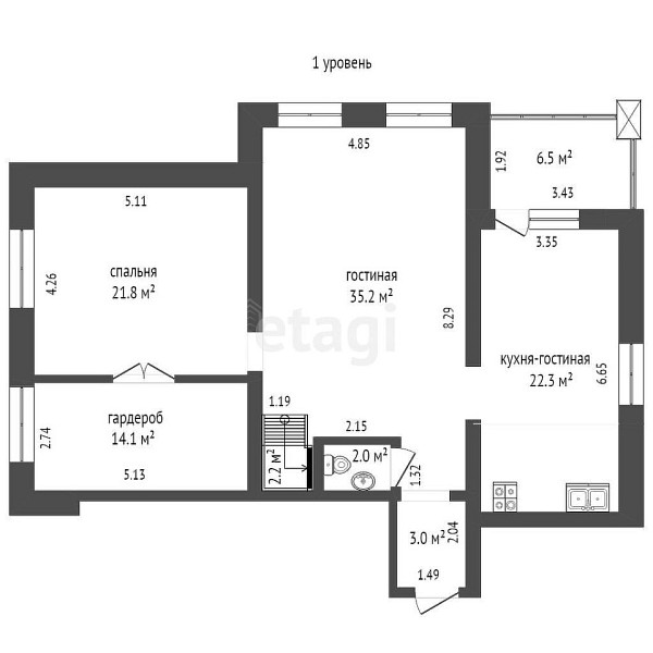 4-к квартира, 169 кв.м., Депутатская улица, 80к2