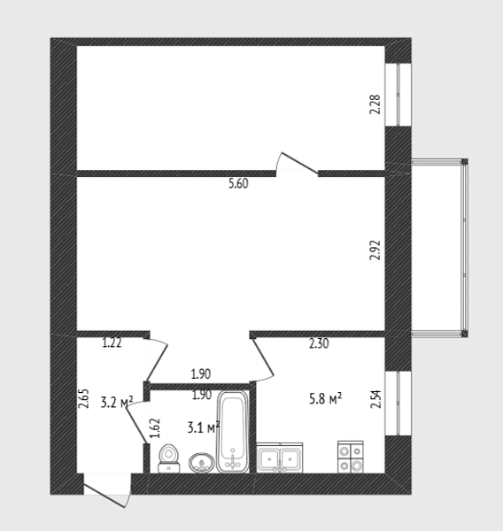 2-к квартира, 43 кв.м., Жигулёвская улица, 3