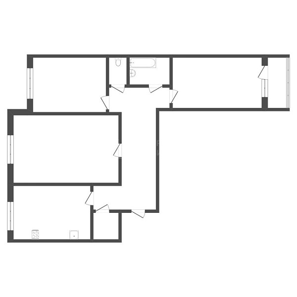 3-к квартира, 63 кв.м., улица Федюнинского, 5