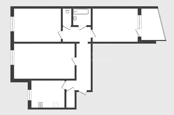 3-к квартира, 65 кв.м., Механическая улица, 27