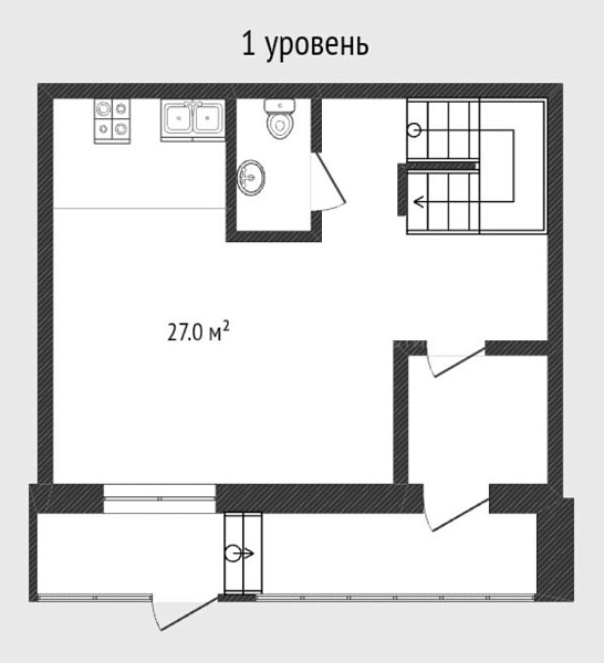 2-к квартира, 69 кв.м., улица Николая Глебова, 3с11