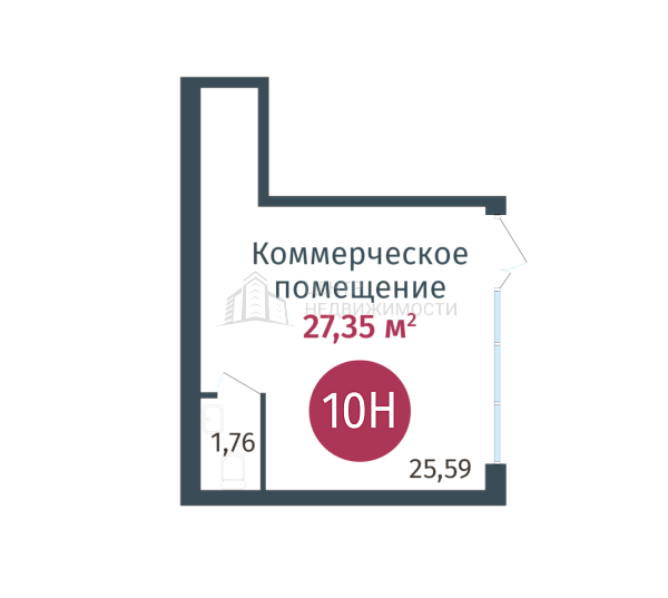 Квартира в новостройке, 27 кв.м., ул. Сергея Джанбровского,  д. 27, соор. 1