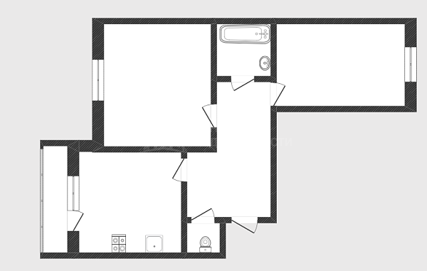 2-к квартира, 58 кв.м., улица Восстания, 19к3