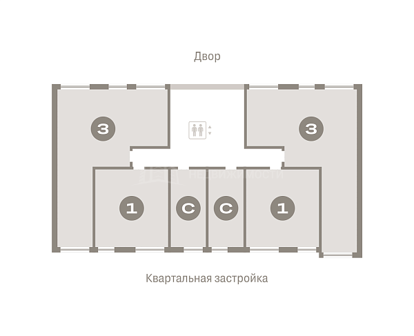 3-к квартира в новостройке, 84 кв.м.