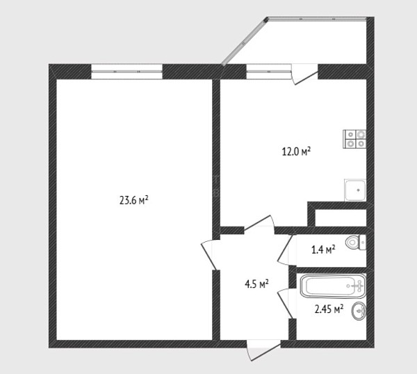 1-к квартира, 35 кв.м., Обдорская улица, 5