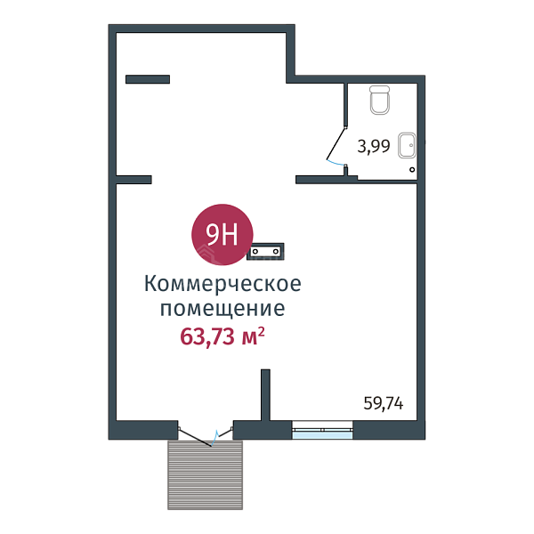 Квартира в новостройке, 63 кв.м., ул. Сергея Джанбровского,  д. 27, к. 1