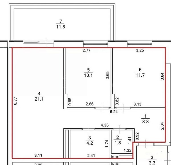 2-к квартира, 57 кв.м., улица Виктора Тимофеева, 10