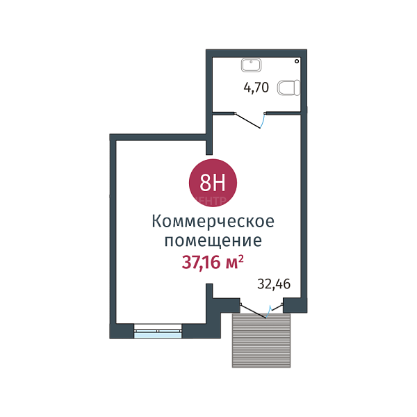 Квартира в новостройке, 37 кв.м., ул. Сергея Джанбровского,  д. 27, к. 1