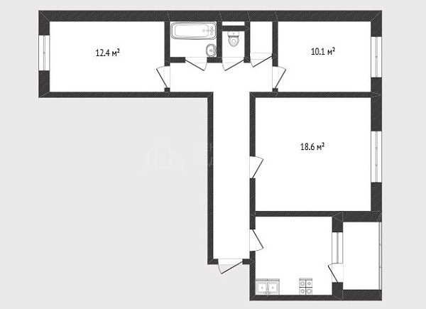 3-к квартира, 68 кв.м., улица Муравленко, 35