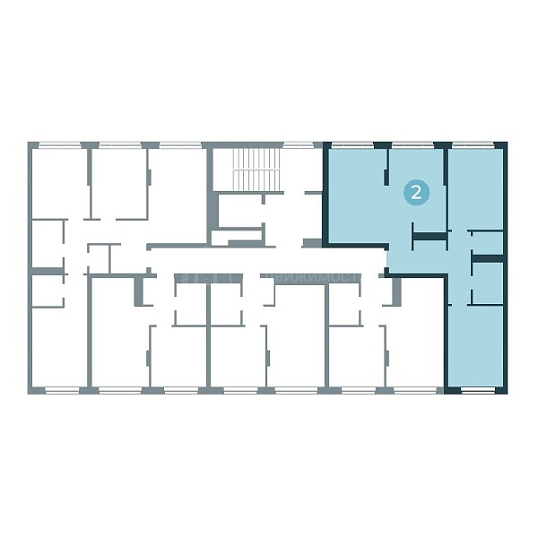 2-к квартира в новостройке, 84 кв.м.