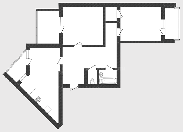 2-к квартира, 96 кв.м., микрорайон Тюменский-2, улица Прокопия Артамонова, 15