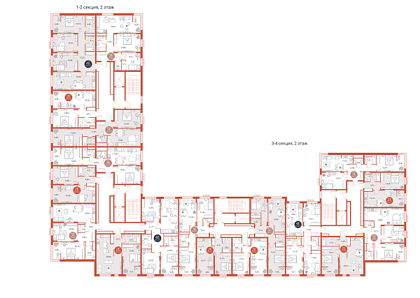 3-к квартира в новостройке, 83 кв.м.