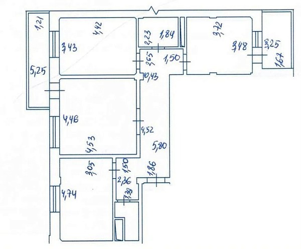 2-к квартира, 85 кв.м.