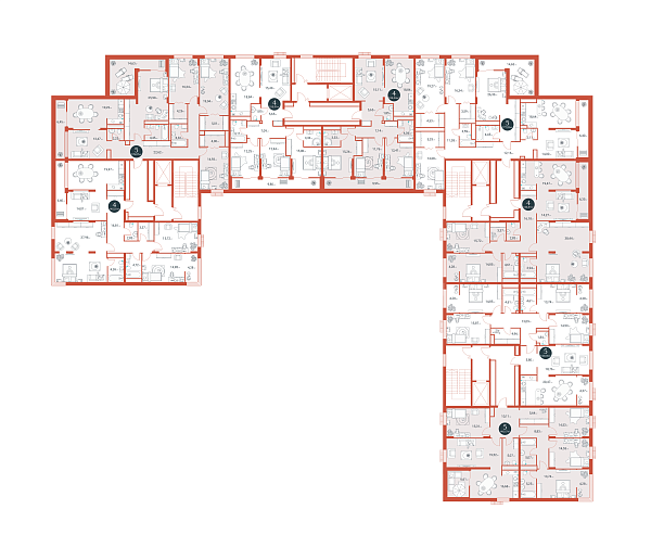 4-к квартира в новостройке, 145 кв.м.