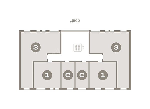 3-к квартира в новостройке, 83 кв.м.