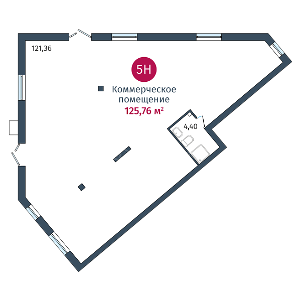 Квартира в новостройке, 125 кв.м., улица Сергея Джанбровского,  д. 27, к. 2