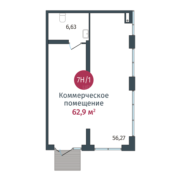 Квартира в новостройке, 62 кв.м., Тимофея Кармацкого, 17