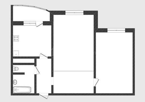 2-к квартира, 62 кв.м., улица Созидателей, 1