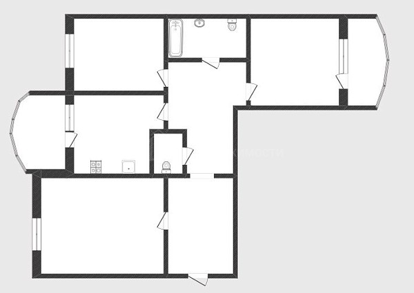 3-к квартира, 91 кв.м., Ямская улица, 90