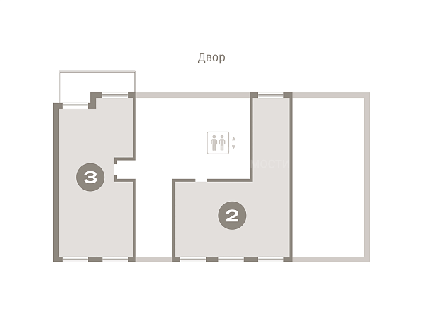 2-к квартира в новостройке, 87 кв.м.