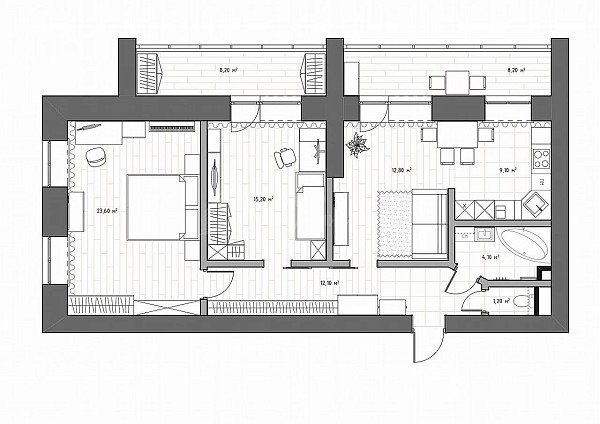 3-к квартира, 78 кв.м., улица Салтыкова-Щедрина, 58