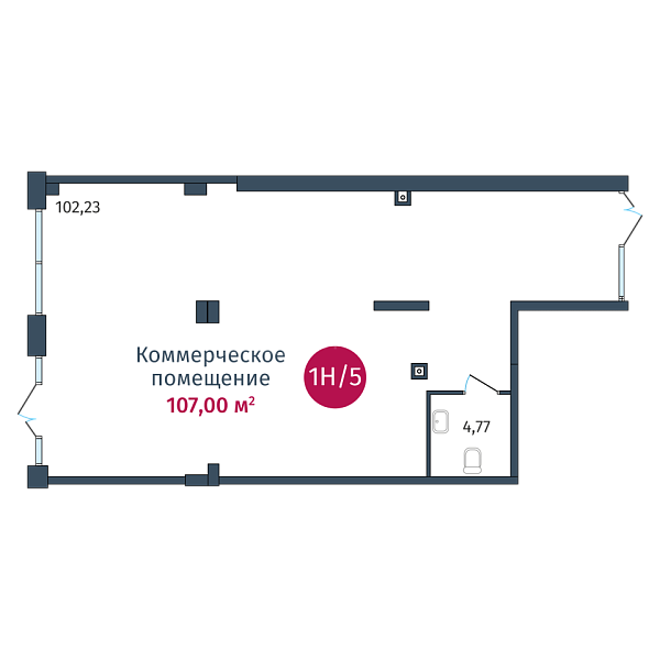 Квартира в новостройке, 107 кв.м., Тимофея Кармацкого, 17