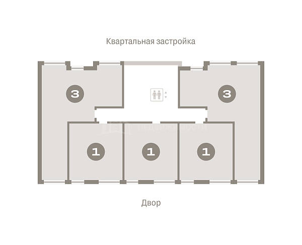 3-к квартира в новостройке, 84 кв.м.