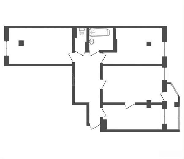 2-к квартира, 92 кв.м., Пароходская улица, 4