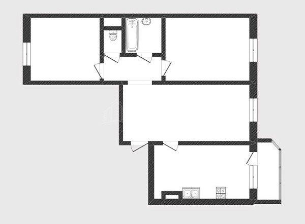 3-к квартира, 86 кв.м., улица Федюнинского, 62к2
