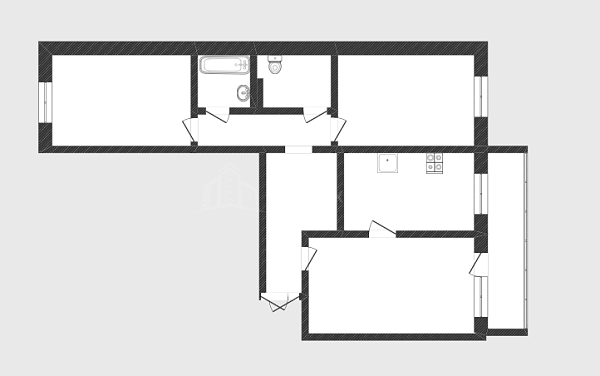 3-к квартира, 85 кв.м., улица Монтажников, 17к1