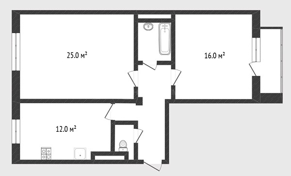 2-к квартира, 65 кв.м., Вятский проезд, 28