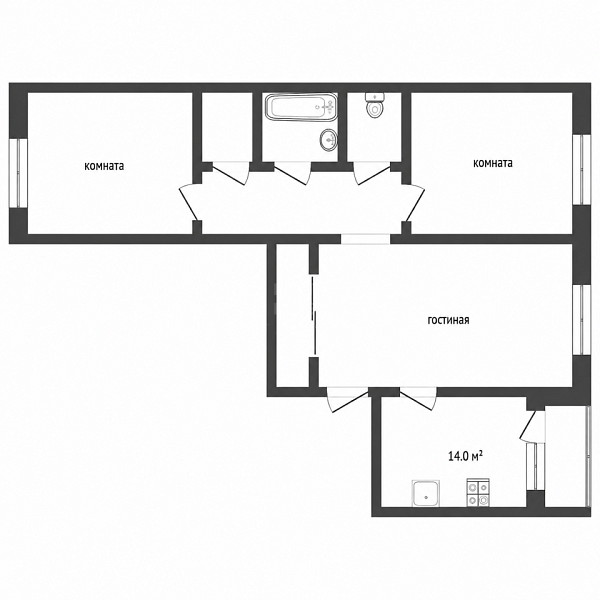 3-к квартира, 95 кв.м., улица Чернышевского, 2Бк6