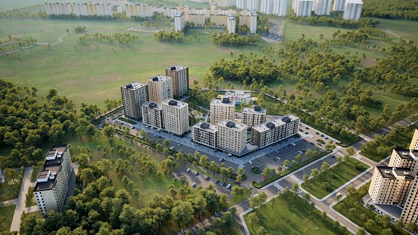 1-к квартира в новостройке, 36 кв.м.