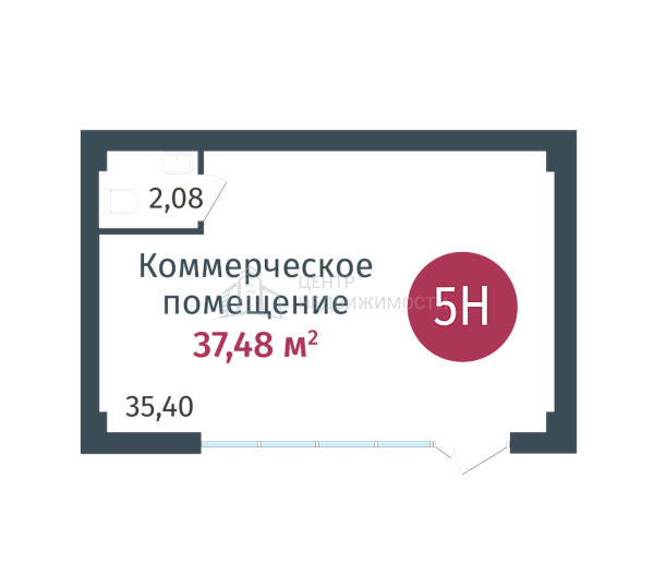 Квартира в новостройке, 37 кв.м., ул. Сергея Джанбровского,  д. 27, соор. 1
