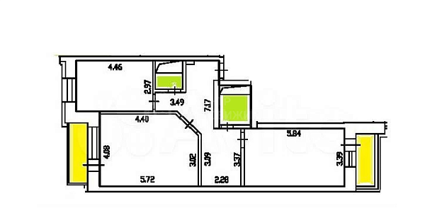 2-к квартира, 77 кв.м., Заречный проезд, 43