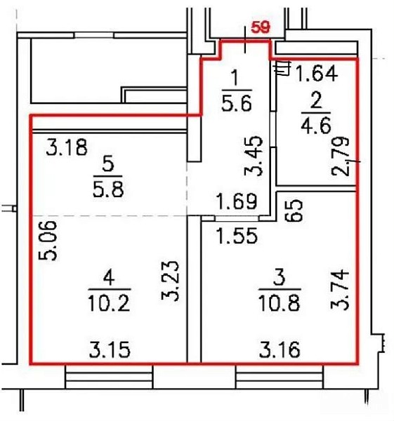 1-к квартира, 37 кв.м., Краснооктябрьская улица, 4к1