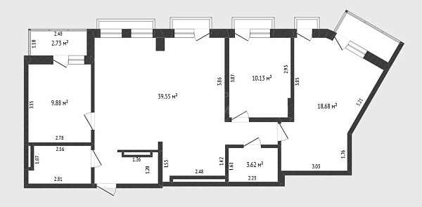 3-к квартира, 85 кв.м., улица Сергея Джанбровского, 2
