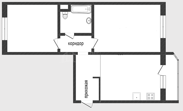 2-к квартира, 66 кв.м., улица Николая Семёнова, 21к1