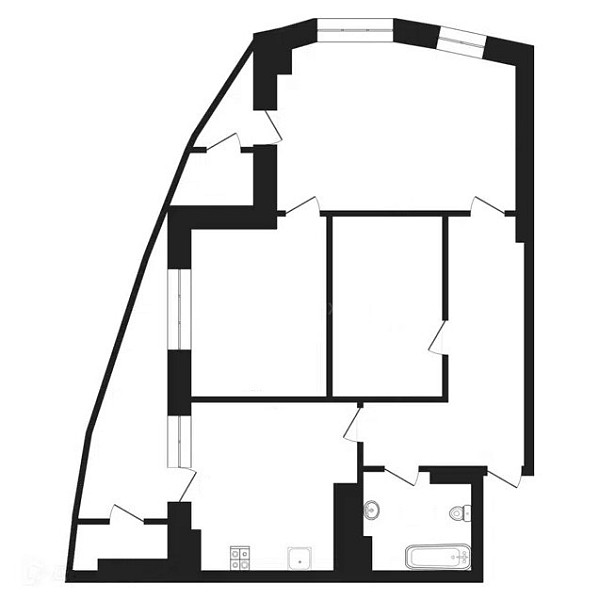 3-к квартира, 77 кв.м., Орловская улица, 58